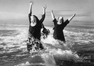 Nuns in water
